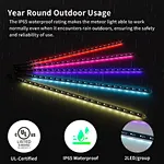 led meteor rain light